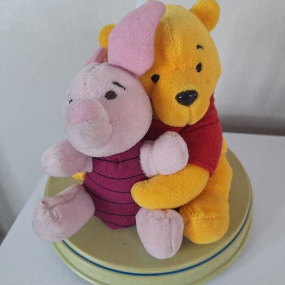 Winnie The Pooh Piglet Lamp Plush Light Plastic Base Vintage Nursery Baby Child - Picture 4 of 12